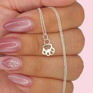 Cadena Rolito fino y Dije Pata de Plata 925